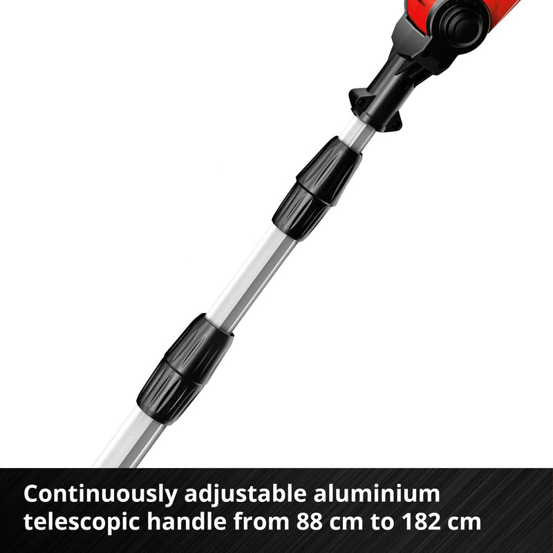 Load image into Gallery viewer, Einhell accu tuin-multitool ge-hc 18 li t solo stoksnoeizaag (rood, accu en oplader niet inbegrepen)
