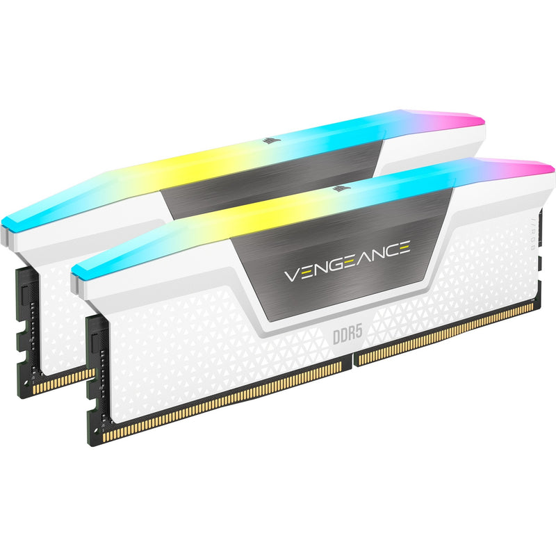 Load image into Gallery viewer, Corsair vengeance rgb 32 gb ddr5-6000 (2x 16 gb) werkgeheugen (wit, cmh32gx5m2b6000c30w, xmp 3.0)
