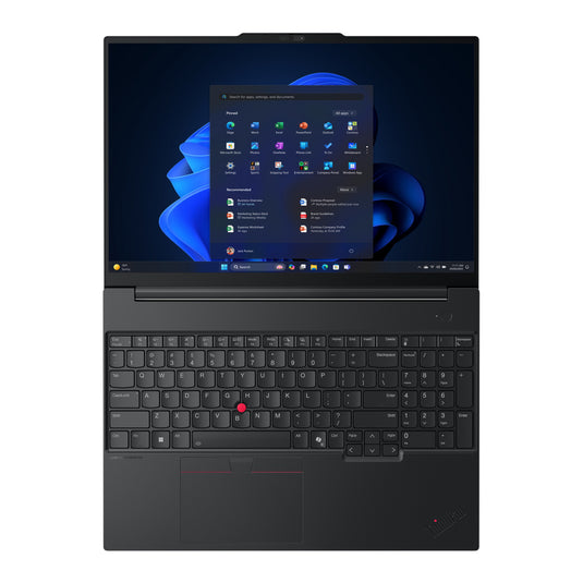 Lenovo thinkpad e16 gen 3 amd (21st005xmh) 16 laptop (zwart | ryzen 7 250 | radeon 780m | 32 gb | 1 tb ssd)