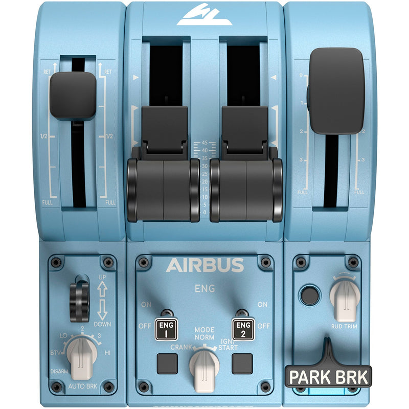 Load image into Gallery viewer, Thrustmaster tca quadrant add-on airbus edition gaming gasregelaar (blauwgrijs zwart, pc)
