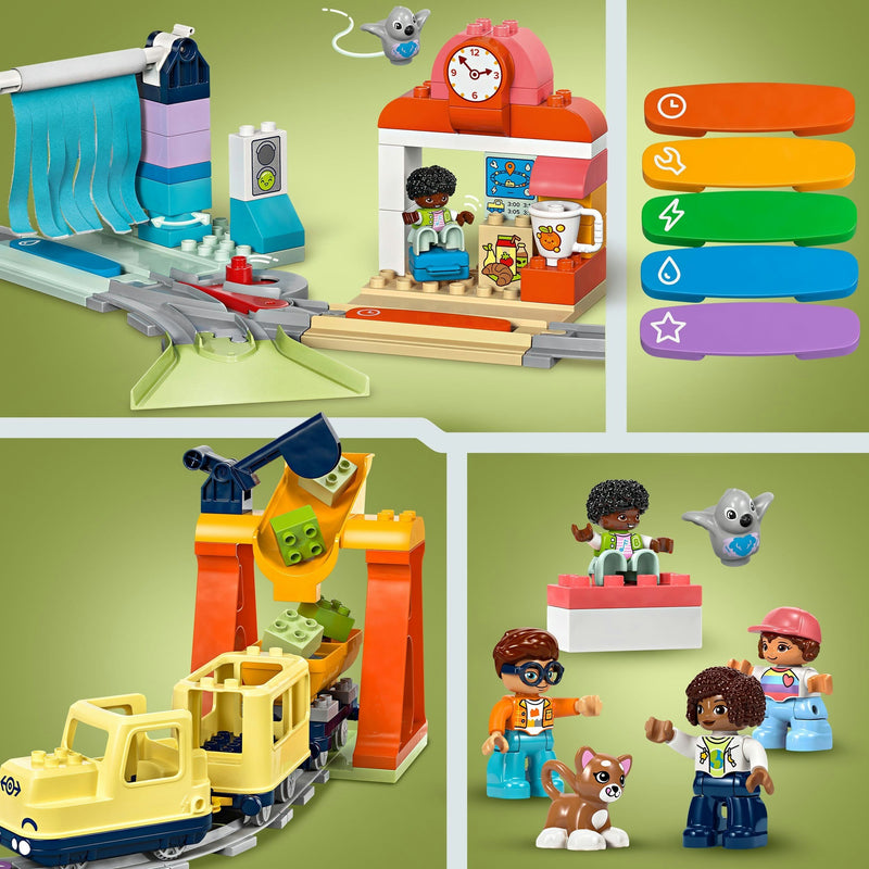 Load image into Gallery viewer, Lego duplo town 10428 grote interactieve buurttrein
