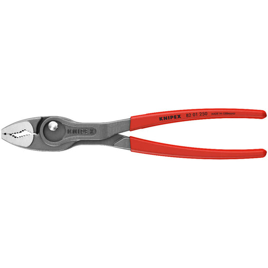 Knipex twingrip, voor- en zij-grijptang (rood)
