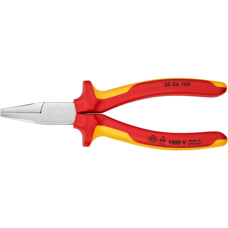 Load image into Gallery viewer, Knipex platbuigtang 20 06 160 vde grijptang (rood geel, lengte 160mm)
