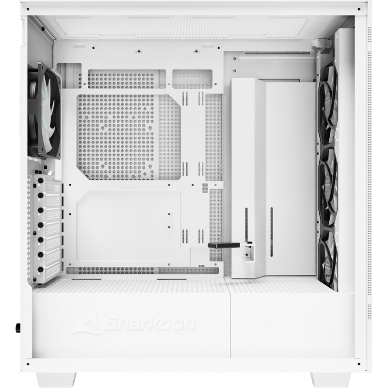 Load image into Gallery viewer, Sharkoon rebel c50 white rgb midi tower behuizing (wit | 2x usb-a | 1x usb-c | rgb | tempered glass)
