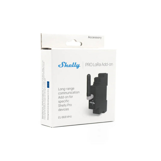 Shelly pro lora add-on uitbreidingsmodule (zwart)