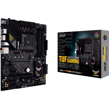 Asus tuf gaming b550-plus socket am4 moederbord (zwart, raid, 2.5gb-lan, sound, atx)