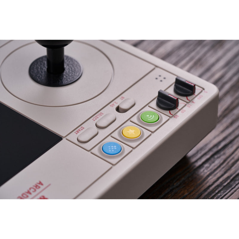 Load image into Gallery viewer, 8bitdo arcade stick joystick (grijs, switch 1, switch 2, pc, bluetooth 2.4g usb-c)
