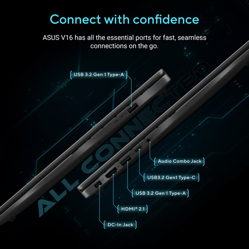 Afbeelding laden in galerijviewer, Asus v16 fx3607vp-rp003ws 16 gaming laptop (zwart | core 7 240h | rtx 5070 | 16 gb | 1 tb ssd)
