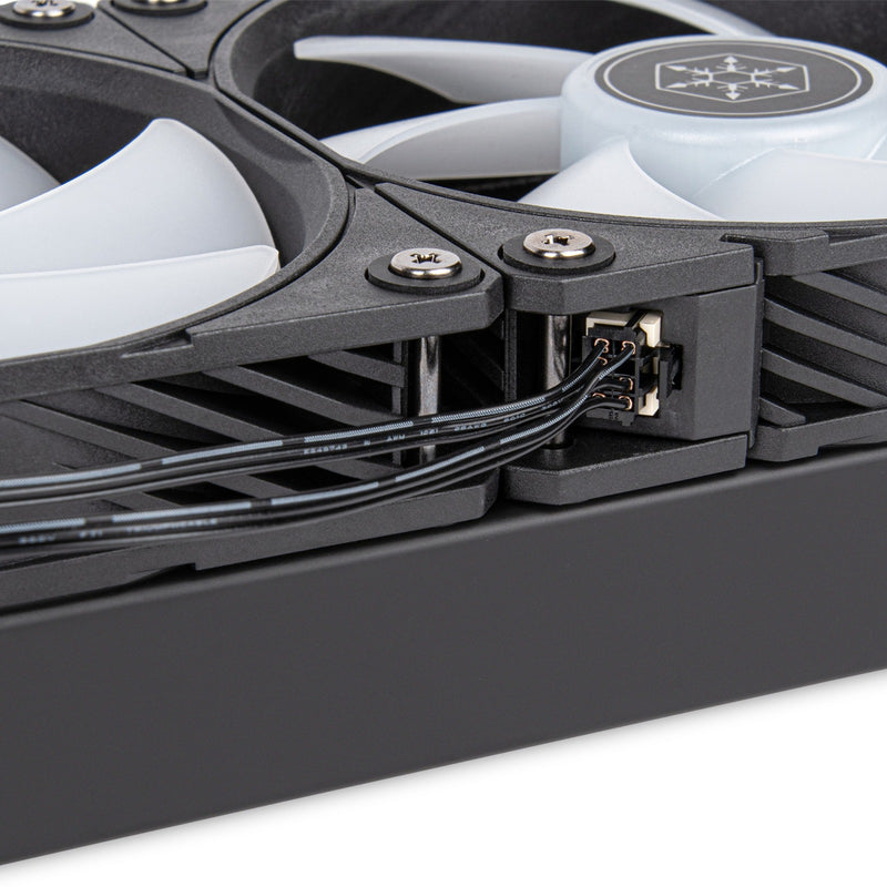 Load image into Gallery viewer, Silverstone novapeak 240 argb waterkoeling (zwart, 4 pin pwm)
