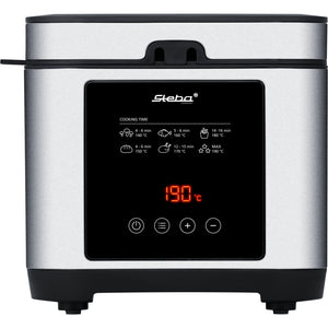 Steba df 150 frituurpan (roestvrij staal zwart, 2,5 liter)