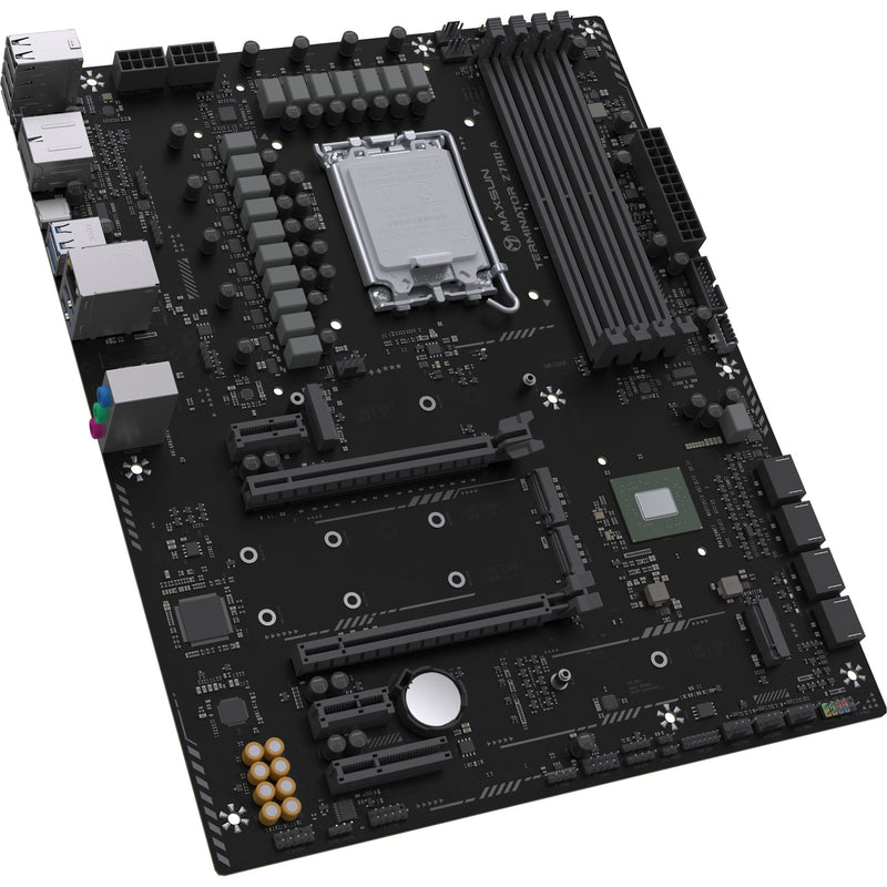 Afbeelding laden in galerijviewer, Maxsun ms-terminator z790-a wifi socket 1700 moederbord (zwart, raid, 2.5 gb-lan, wlan, bt, sound, atx)
