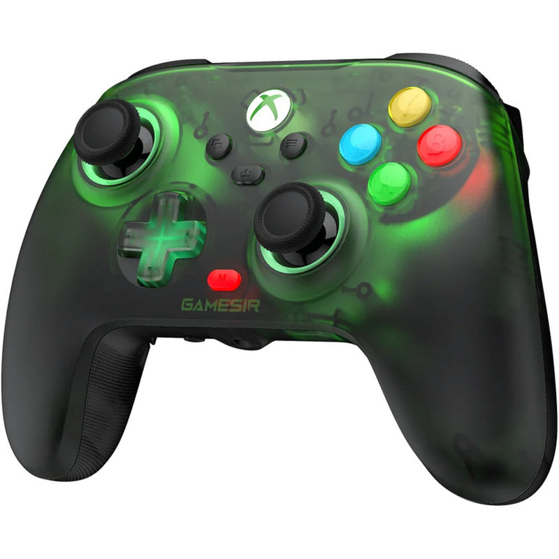 Load image into Gallery viewer, Gamesir t7 pro tri-mode controller - retro green (donkergroen transparant, xbox one, xbox series x|s via usb kabel | pc via 2,4 ghz, bt of usb kabel | android via bluetooth)
