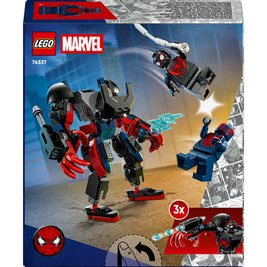 Lego marvel 76337 miles morales mecha vs. spider-man