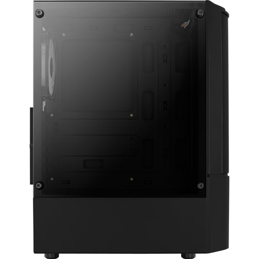 Aerocool quantum mesh v3 midi tower behuizing (zwart grijs | 3x usb-a | rgb | window)