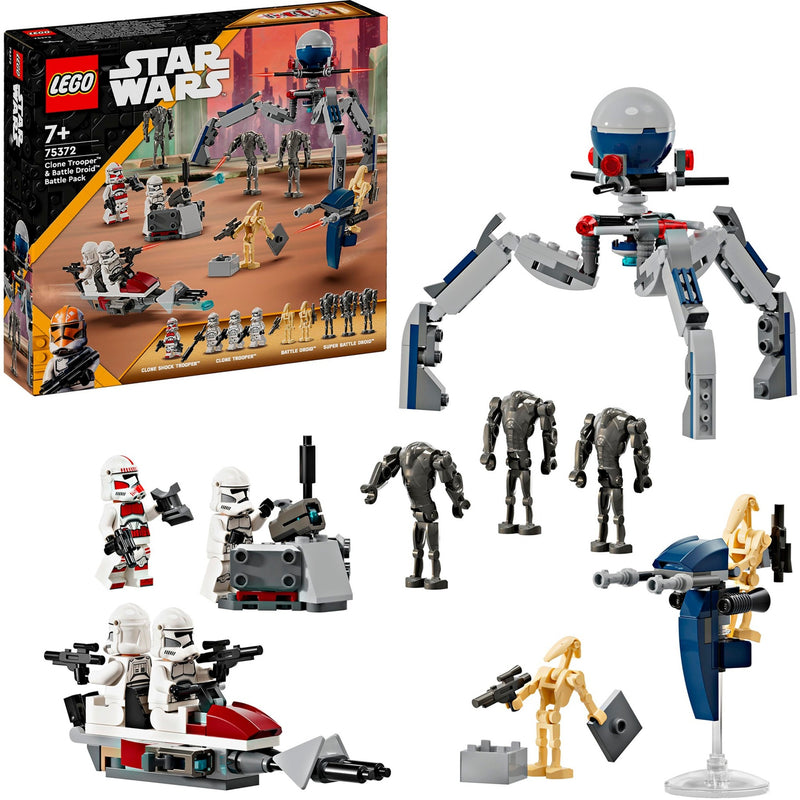 Load image into Gallery viewer, Lego star wars 75372 clone trooper en battle droid battle pack
