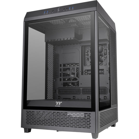 Thermaltake the tower 500 midi tower behuizing (zwart | 4x usb-a | 1x usb-c | tempered glass)
