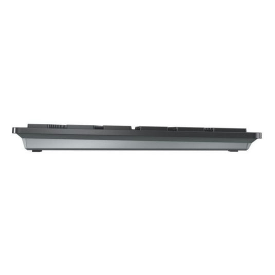 Cherry kw 9100 slim, toetsenbord (zwart zilver, eu lay-out (qwerty), scissor switches, abs, usb-c, 2.4 ghz, bluetooth)