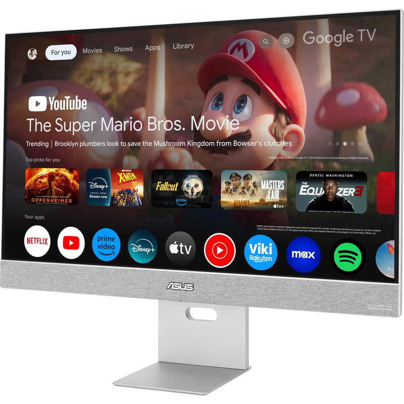 Load image into Gallery viewer, Asus zenscreen smart ms27uc 27 4k uhd monitor (grijs, displayport, hdmi, usb-c, audio, wlan, android 11)
