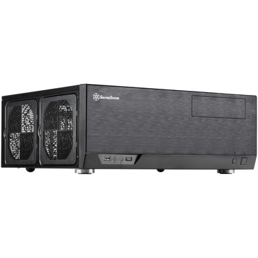 Silverstone sst-gd09b-c htpc behuizing (zwart | 1x usb-a | 1x usb-c)
