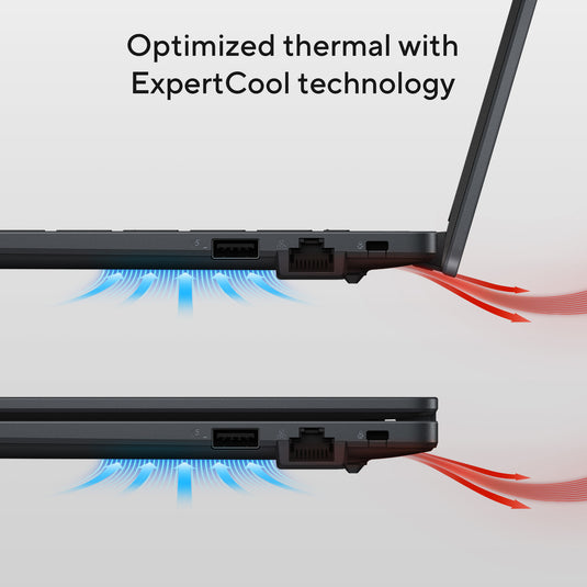 Asus expertbook b1 b1403cva-s63755x 14 copilot+ laptop (grijs | core i7-13620h | uhd graphics | 32 gb | 1 tb ssd)