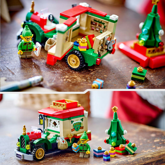 Lego iconic - bezorgtruck van de kerstman constructiespeelgoed (40746)