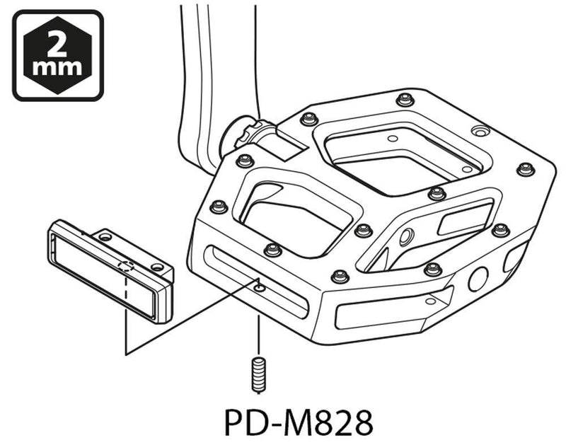 Load image into Gallery viewer, Shimano sm-pd64a reflector set
