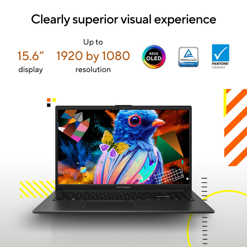 Load image into Gallery viewer, Asus vivobook go 15 e1504fa-bq5403w 15.6 laptop (zwart | ryzen 5 40 | radeon 610m | 8 gb | 512 gb ssd)
