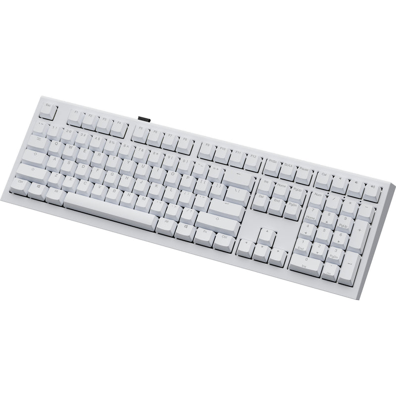 Load image into Gallery viewer, Ducky one x wireless rgb mechanisch toetsenbord (wit, us lay-out (qwerty), inductive, 100%, hot-swappable, pbt, 2.4 ghz | bluetooth | usb-c)

