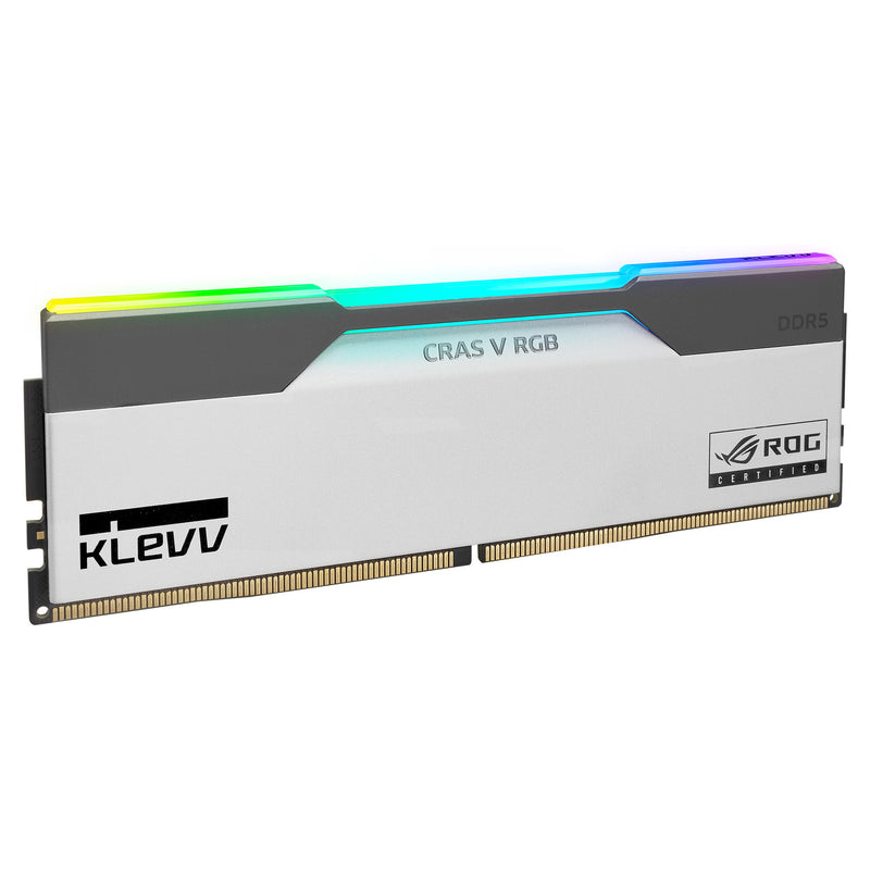 Load image into Gallery viewer, Klevv cras v rgb rog 32 gb ddr5-6200 (2x 16 gb) werkgeheugen (wit, kd5agua80-62b320p, xmp, expo)
