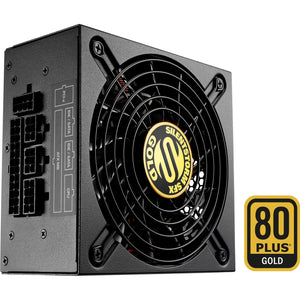 Sharkoon silentstorm sfx 500 gold modulaire 500 watt voeding (zwart, 2x pcie)