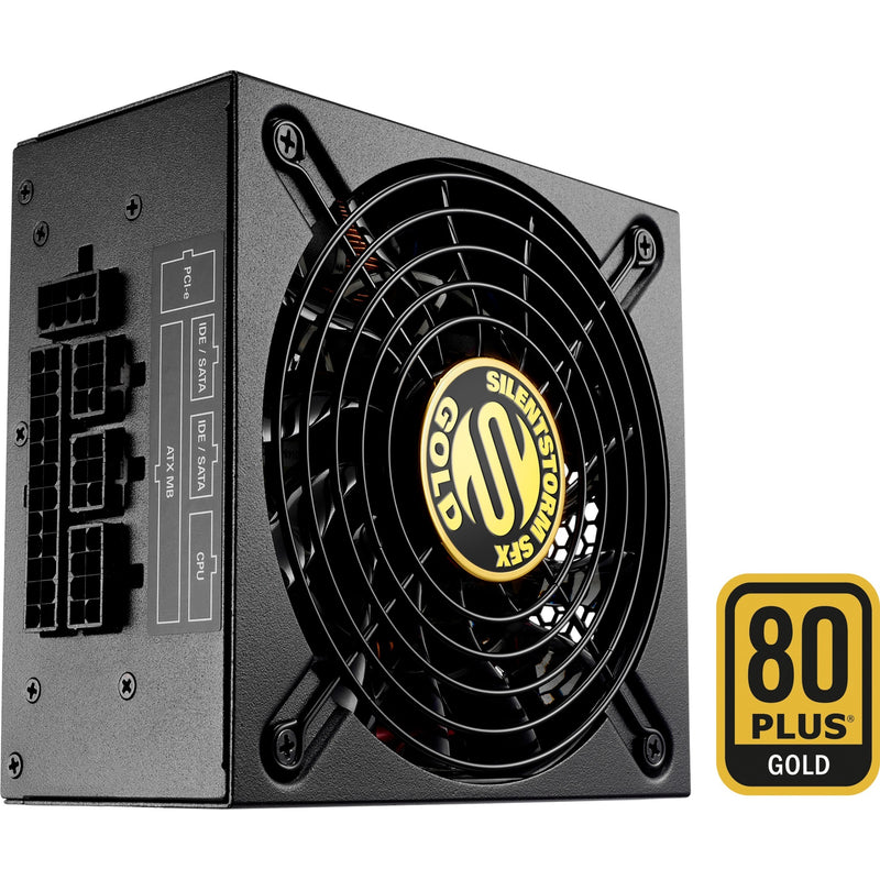 Load image into Gallery viewer, Sharkoon silentstorm sfx 500 gold modulaire 500 watt voeding (zwart, 2x pcie)
