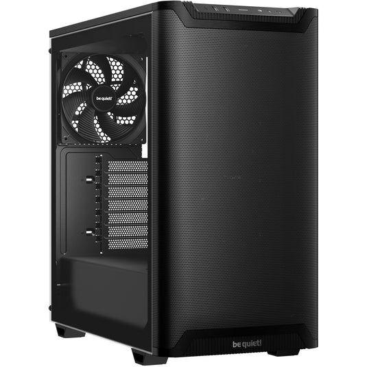 Be quiet! pure base 501 airflow window midi tower behuizing (zwart | 2x usb-a | 1x usb-c | tempered glass)