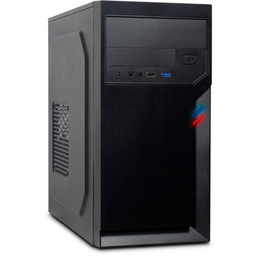 Inter-tech it-6502 romea mini tower behuizing (zwart | 2x usb-a)