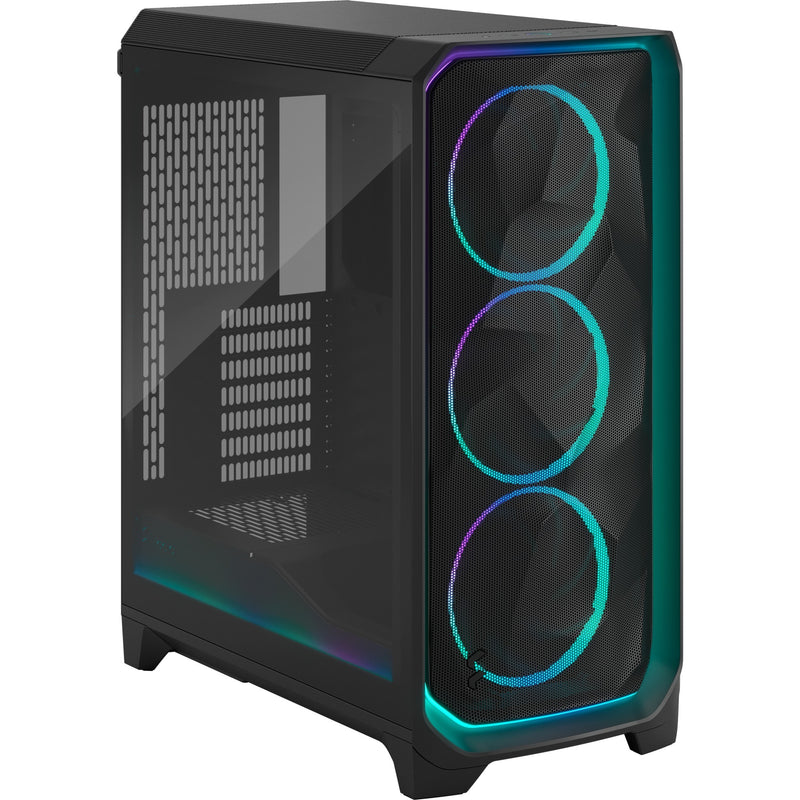 Afbeelding laden in galerijviewer, Fractal design meshify 3 ambience pro rgb midi tower behuizing (zwart | 2x usb-a | 1x usb-c | rgb | tempered glass)
