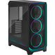 Fractal design meshify 3 ambience pro rgb midi tower behuizing (zwart | 2x usb-a | 1x usb-c | rgb | tempered glass)
