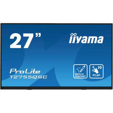 Iiyama prolite t2755qsc-b1 27 touchscreen monitor (zwart, hdmi, displayport, 2x usb-a, usb-b)