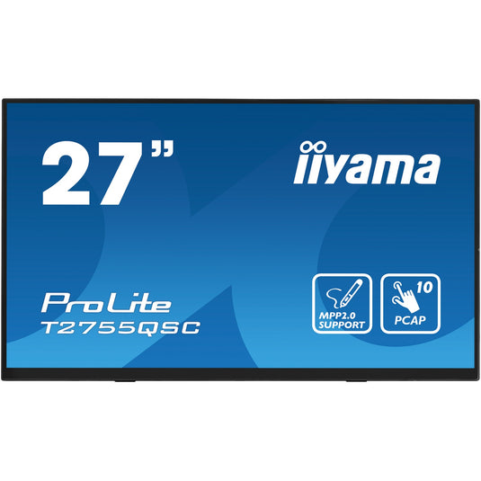Iiyama prolite t2755qsc-b1 27 touchscreen monitor (zwart, hdmi, displayport, 2x usb-a, usb-b)