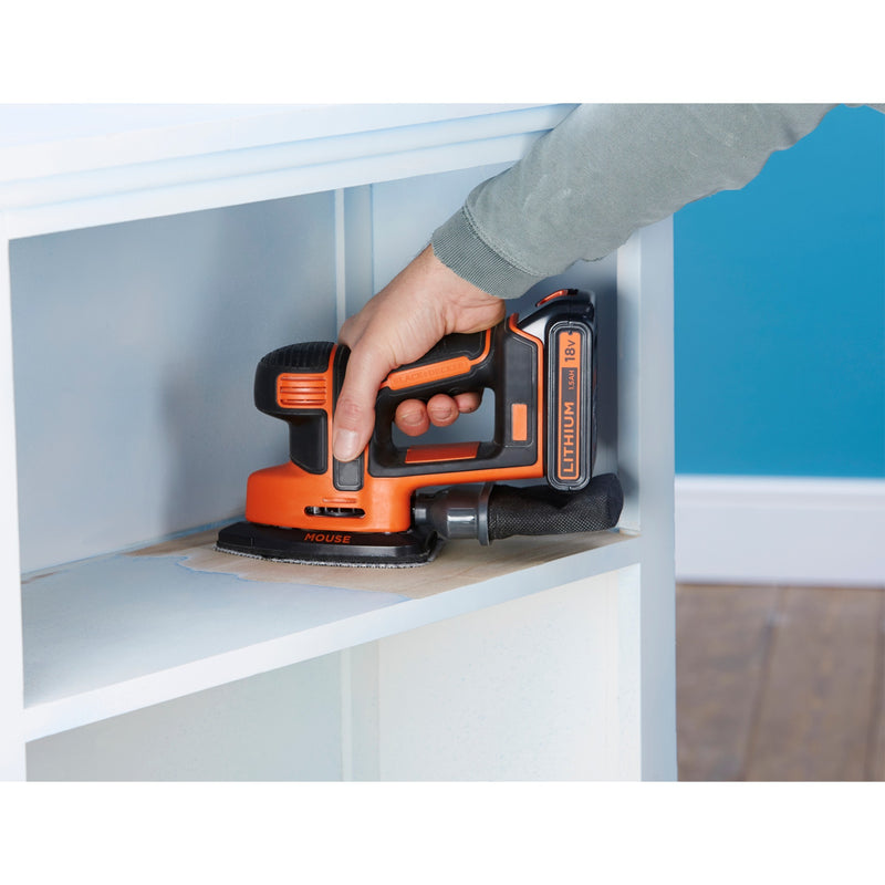 Load image into Gallery viewer, Black+decker mouse detail accu deltaschuurmachine bdcds18 (zwart oranje, accu en oplader inbegrepen)
