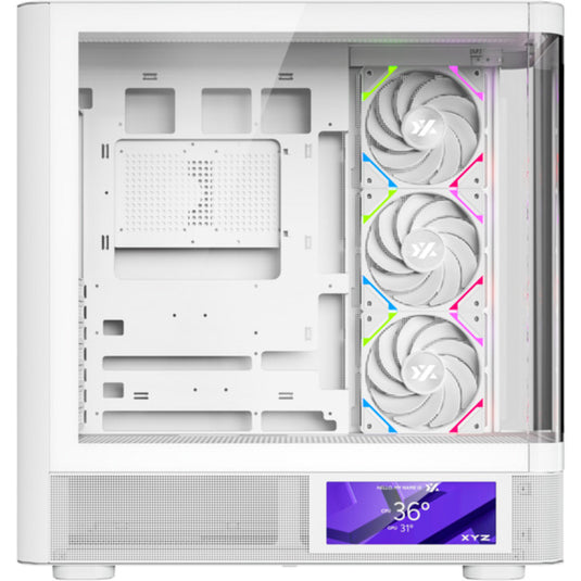 Xyz pc gear quantum pro midi tower behuizing (wit | window)