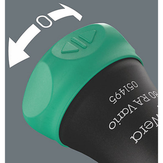Wera kraftform kompakt vario ra, 7‑delig bitset (zwart groen)