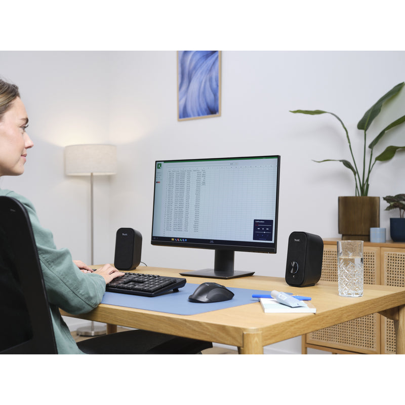 Load image into Gallery viewer, Trust ador 2.0-luidsprekerset pc-luidspreker (zwart grijs)
