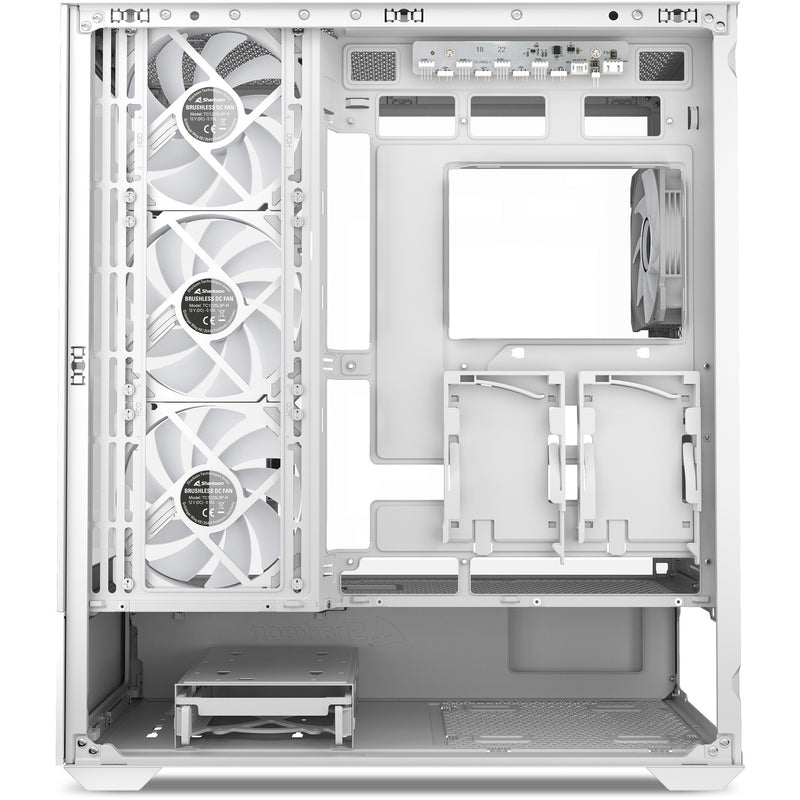 Load image into Gallery viewer, Sharkoon ak6 rgb midi tower behuizing (wit | 2x usb-a | 1x usb-c | rgb | tempered glass)
