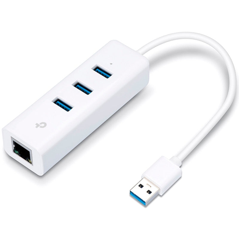 Load image into Gallery viewer, Tp-link ue330 3-port usb 3.0 + gigabit lan usb-hub (wit)
