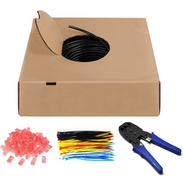 Goobay netwerkkabel cat.6 u utp, outdoor (zwart, 100 meter)