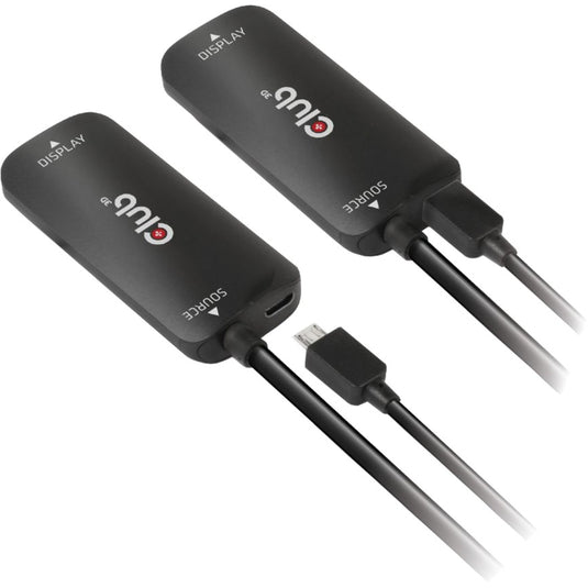 Club 3d hdmi+ micro usb naar usb-c adapter (zwart)