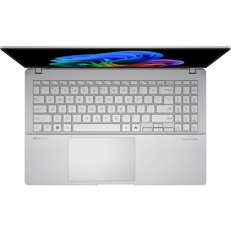 Load image into Gallery viewer, Asus vivobook s 15 oled s5507qa-ma006w 15.6 copilot+ pc laptop (zilver | snapdragon x elite x1e-78-100 | qualcomm adreno | 16 gb | 1 tb ssd | 120 hz)
