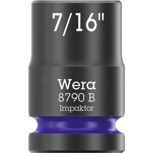 Wera 9608 dop-magneetstrip b impaktor imperial 1 dopsleutel (zwart groen, 9‑delig)