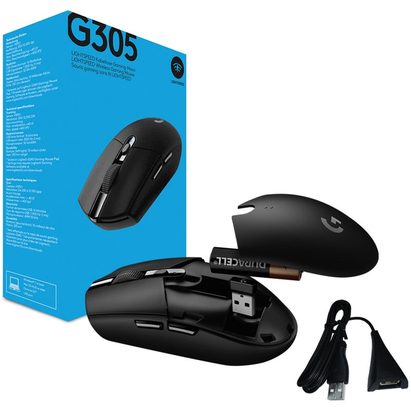 Load image into Gallery viewer, Logitech g305 lightspeed draadloze gaming muis (zwart, 200 - 12.000 dpi)
