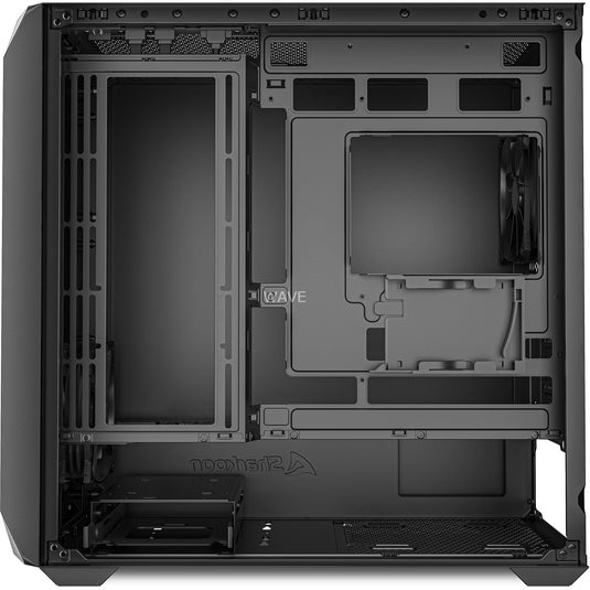 Sharkoon mk3 mini tower behuizing (zwart | 2x usb-a | 1x usb-c)