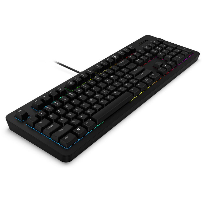 Load image into Gallery viewer, Lenovo legion k310 rgb gaming toetsenbord (zwart, us lay-out (qwerty), membraan, 100%, membraan switch, rgb, usb)
